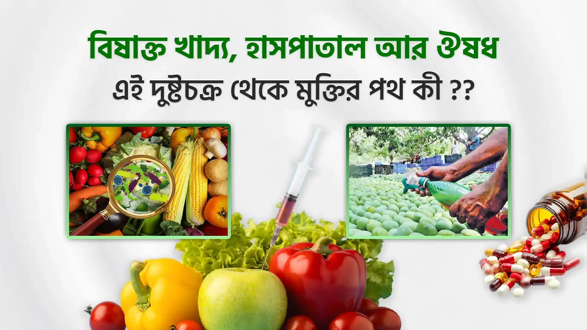 বিষাক্ত খাদ্য, হাসপাতাল আর ঔষধ এই দুষ্টচক্র থেকে মুক্তির পথ কী 02