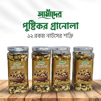 পুষ্টিকর গ্রানোলা | ১২ রকমের নাটসের শক্তি | আমাদের গ্রানোলা