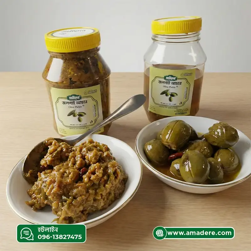 আমাদের™ জলপাই আচার | আমাদের টক ঝাল মিষ্টি আচার | জলপাই আচার | Amader™ Olive Pickle | Amader Achar