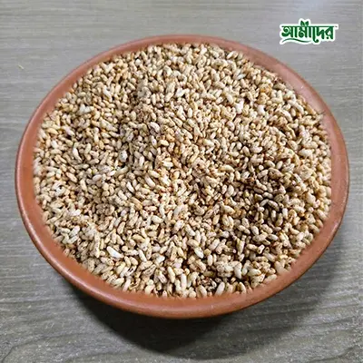 ফাইবার সমৃদ্ধ আমাদের আমন ধানের লাল মুড়ি – ১০০% খাঁটি দেশি চালের স্বাস্থ্যকর মুড়ি।